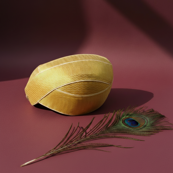 Kuberan Mysore Peta Traditional Gold Silk Turban