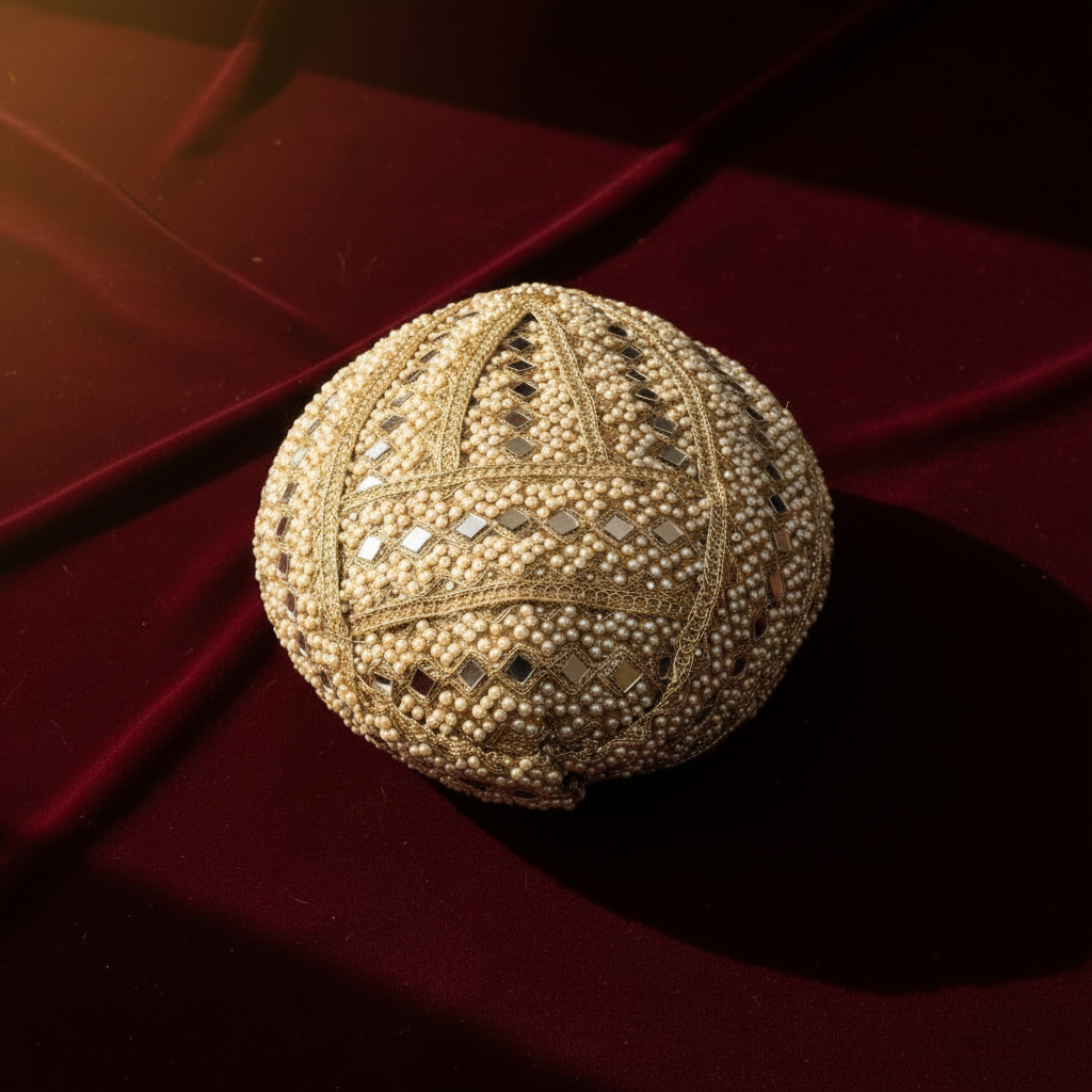 Kuberan Mysore Peta Moti & Mirror Work Traditional Turban