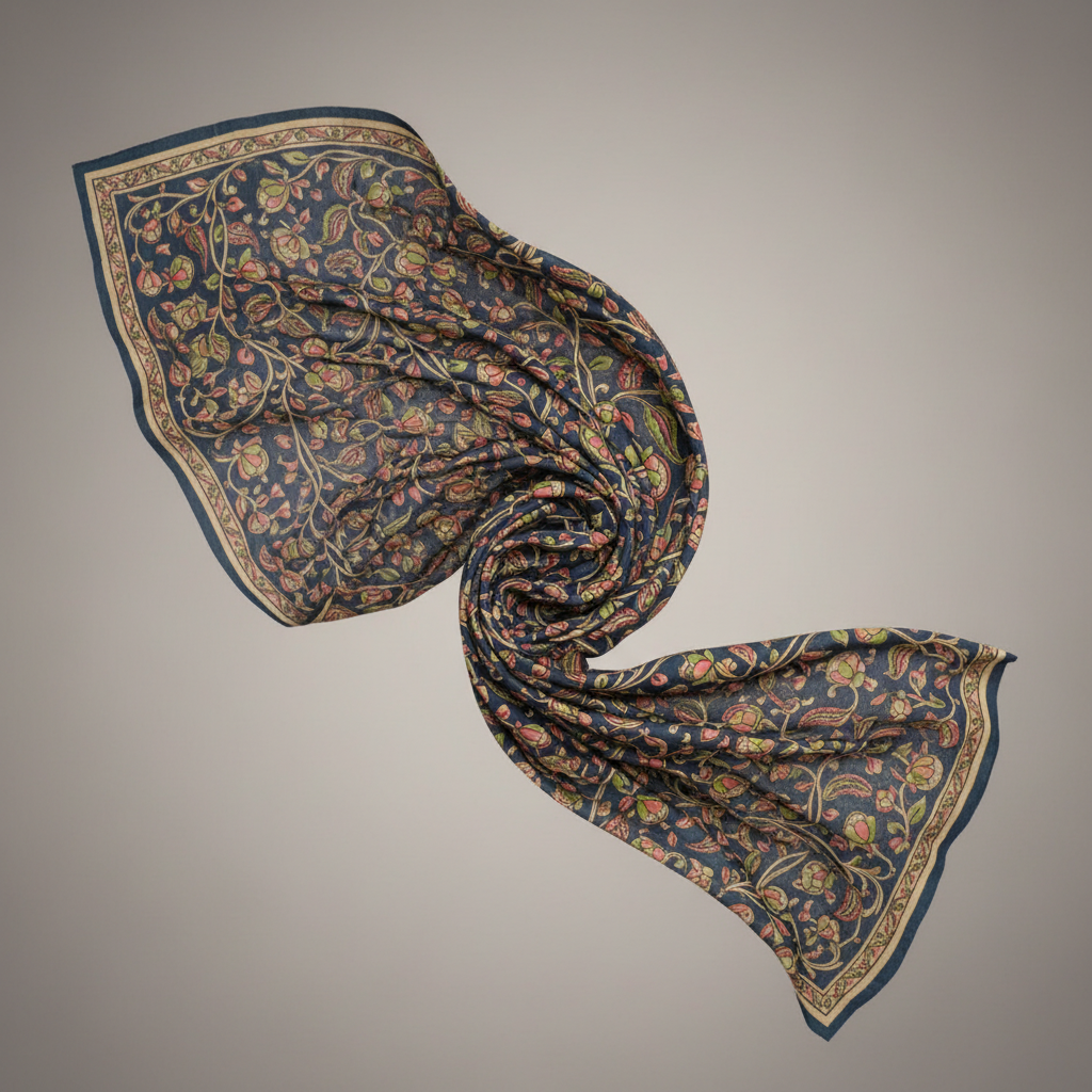 Kuberan Cotton Kalamkari Printed Fabric