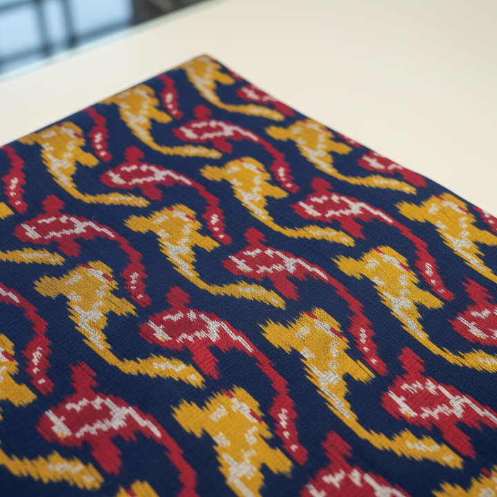 KUBERAN NAVY BLUE POCHAMPALLY SILK SAREE