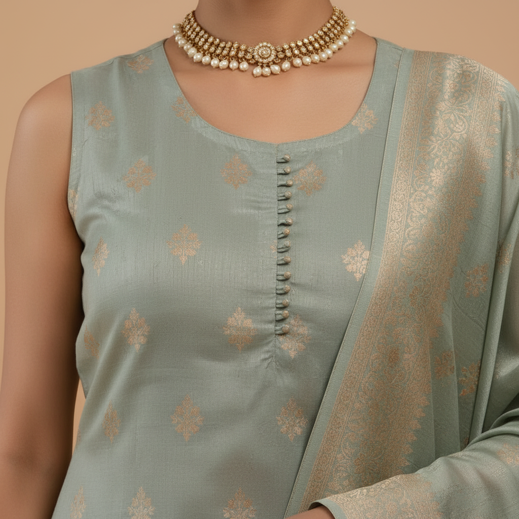 Kuberan Ice Blue Salwar Kameez