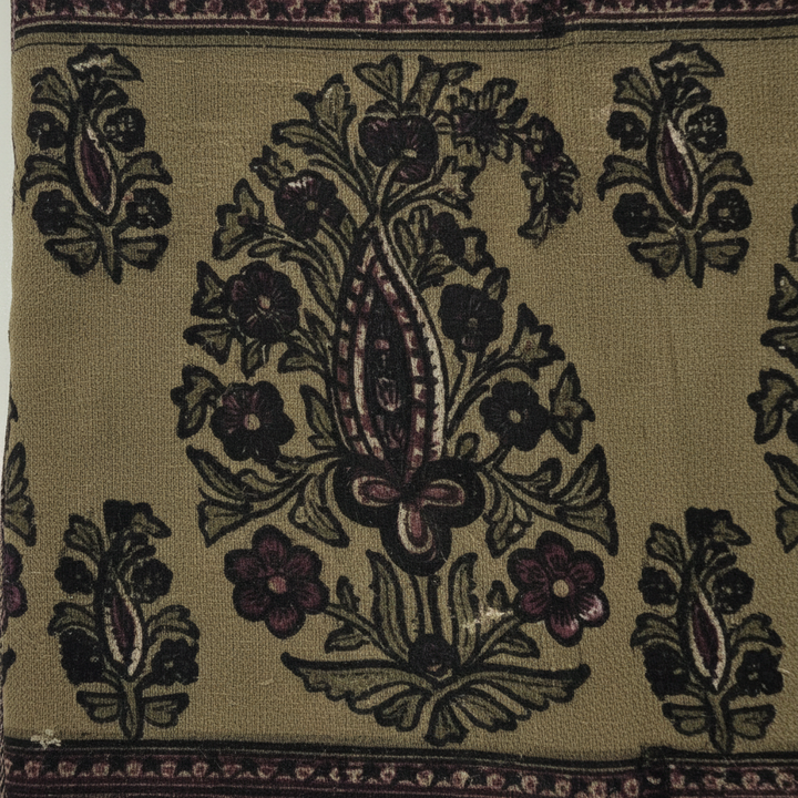 KUBERAN PURPLE COTTON PRINTED SAREE