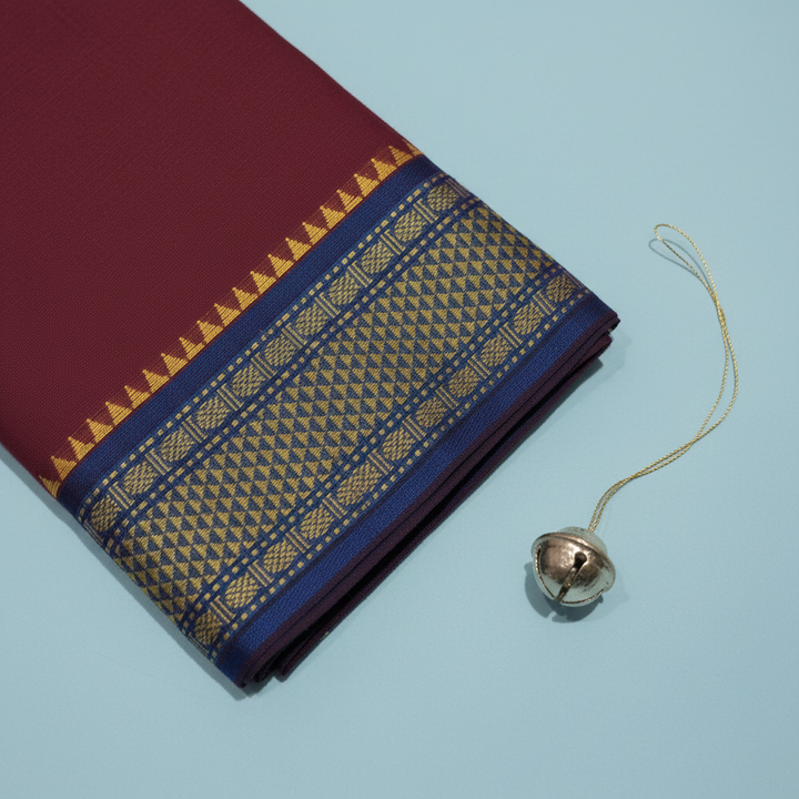 KUBERAN MAROON COTTON DANCE PRACTICE SAREE