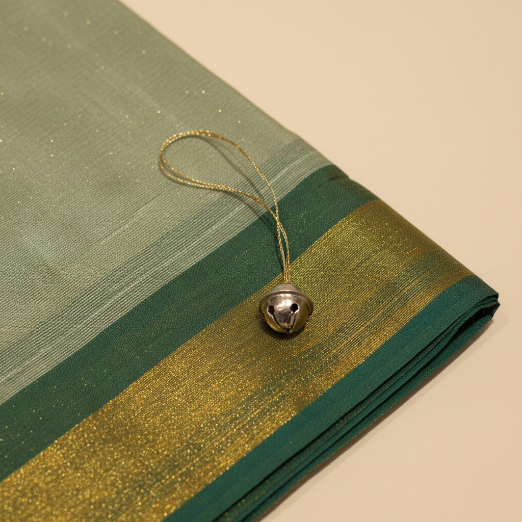KUBERAN GREEN COTTON DANCE PRACTICE SAREE