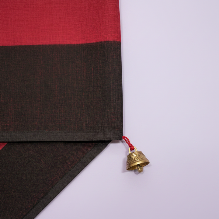 KUBERAN RED COTTON DANCE PRACTICE SAREE