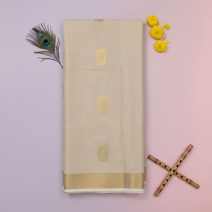KUBERAN WHITE KERALA KASAVU SAREE