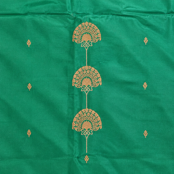 KUBERAN PEACOCK BLUE PURE BANARASI SAREE