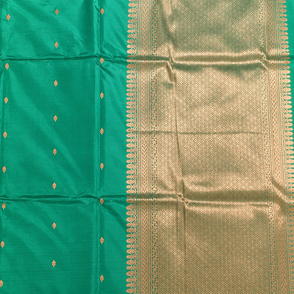 KUBERAN PEACOCK BLUE PURE BANARASI SAREE