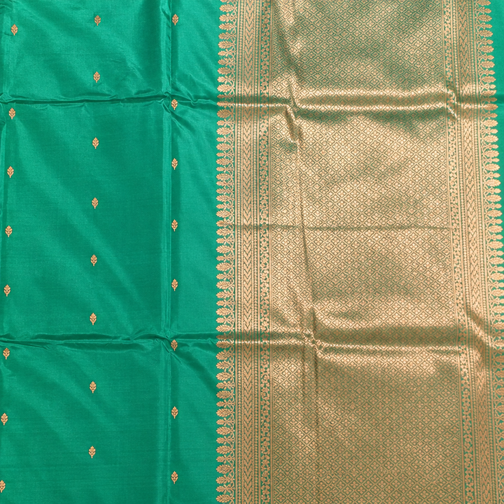 KUBERAN PEACOCK BLUE PURE BANARASI SAREE