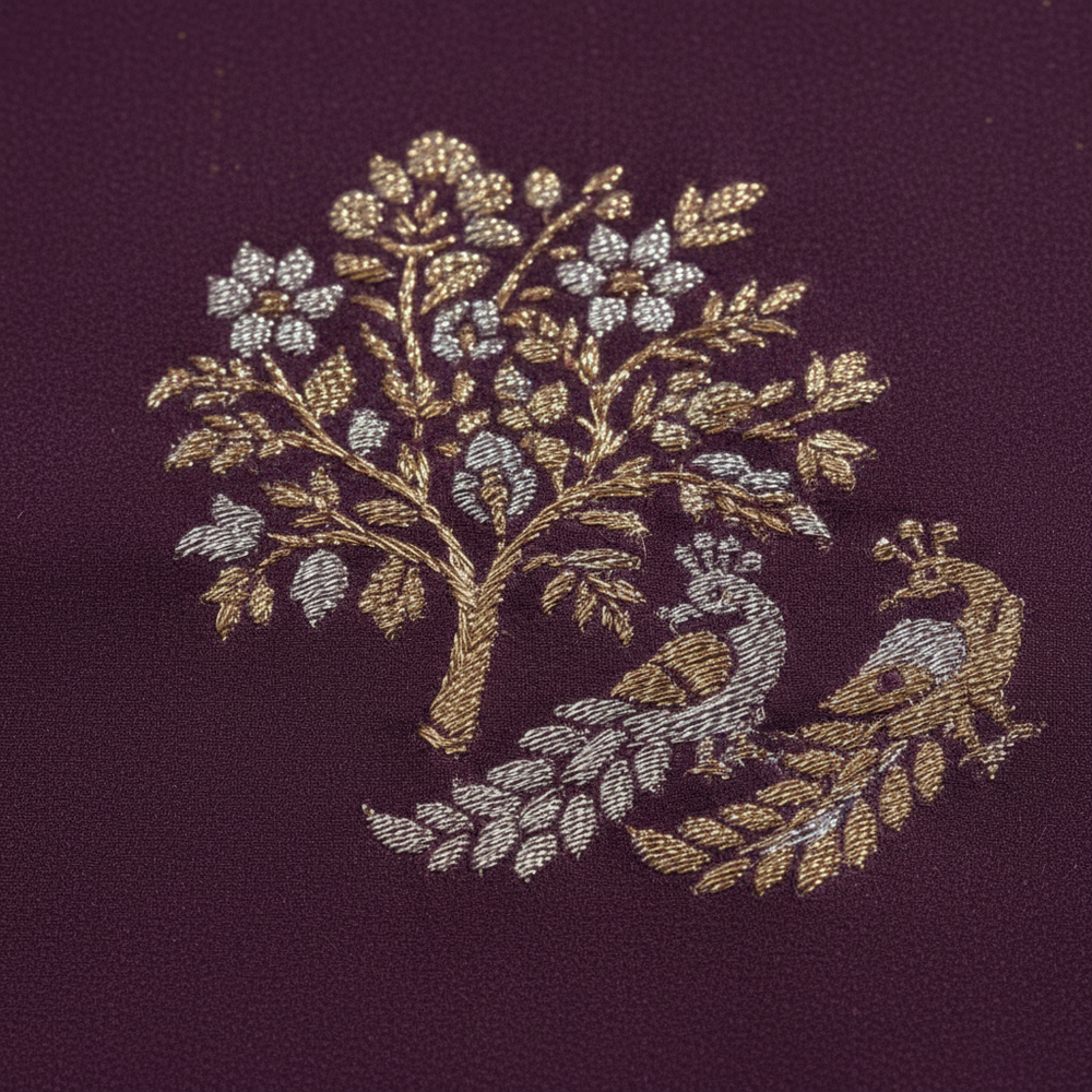 Peacock Motif Detail