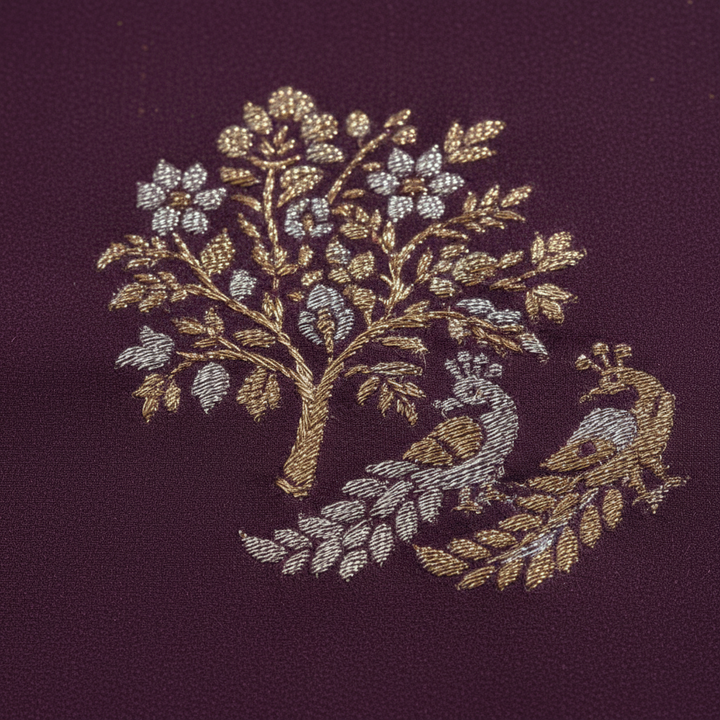 Peacock Motif Detail