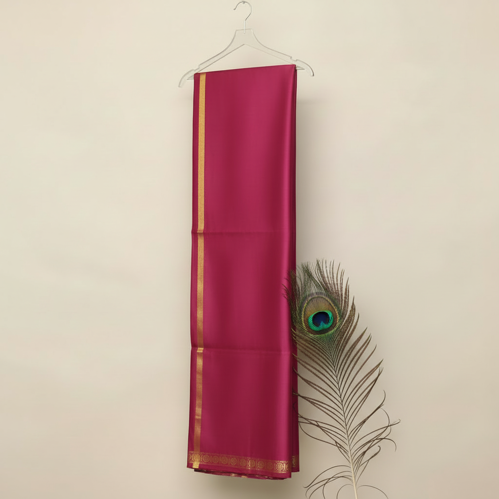 Kuberan Pink Pure Silk Shalya