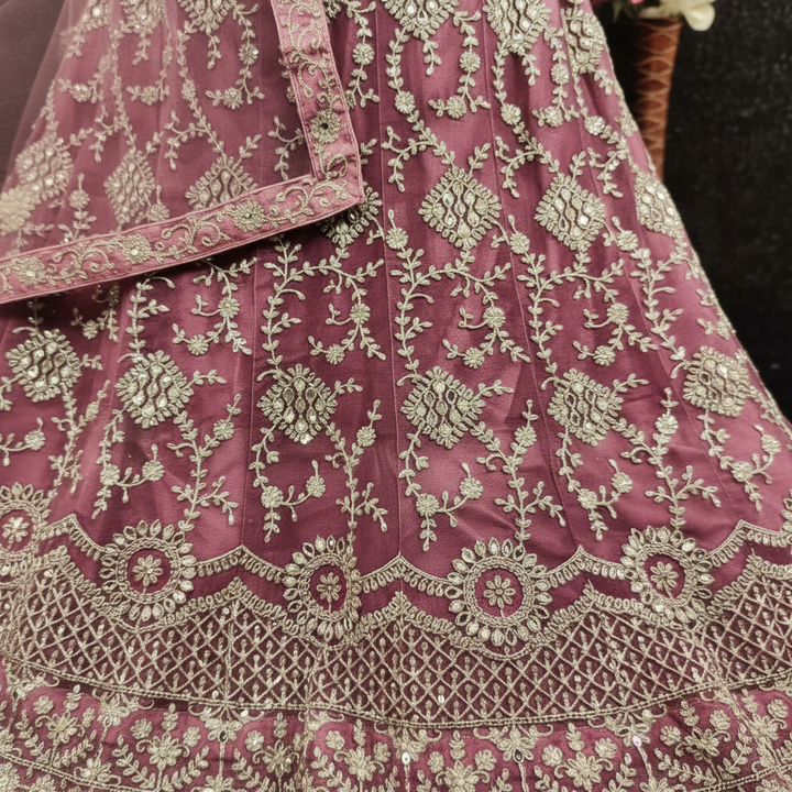 KUBERAN PEACH LEHENGA SET