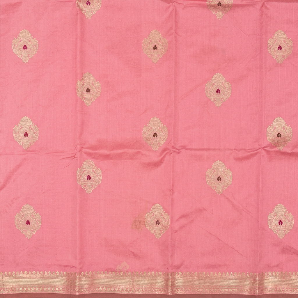Kuberan Pink Pure Banarasi Silk Saree