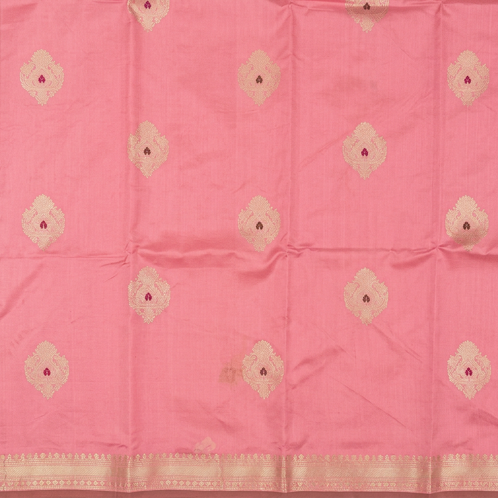 Kuberan Pink Pure Banarasi Silk Saree