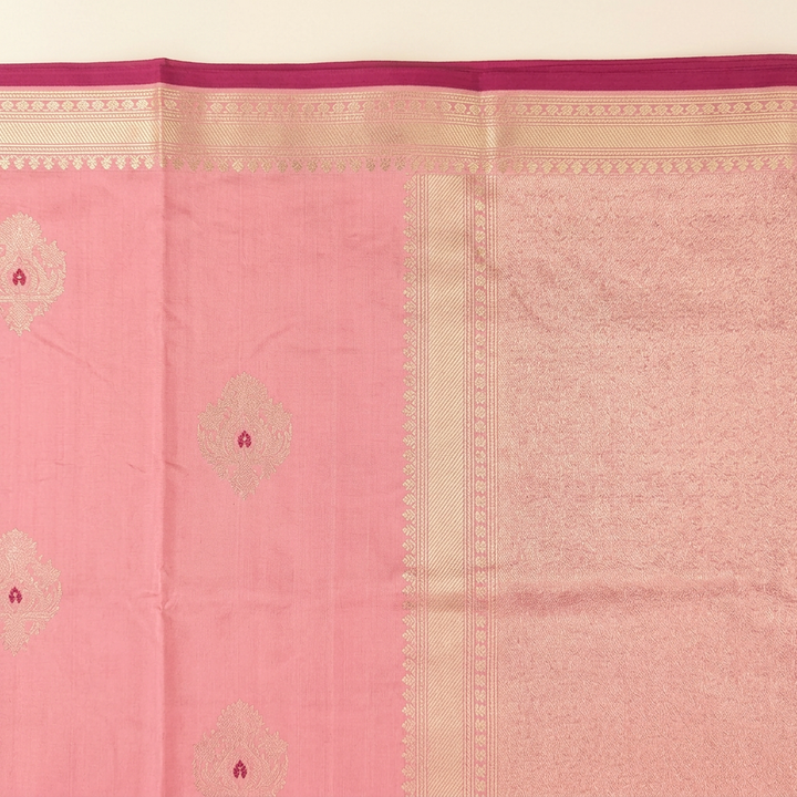 Kuberan Pink Pure Banarasi Silk Saree