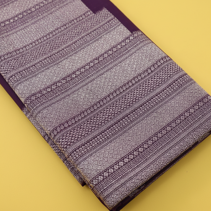 Kuberan Plum Purple Kanchipuram Silk Saree
