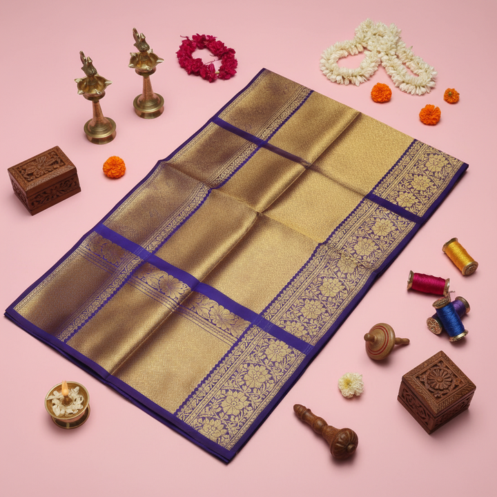 Kuberan Purple Ponnadai Shawl
