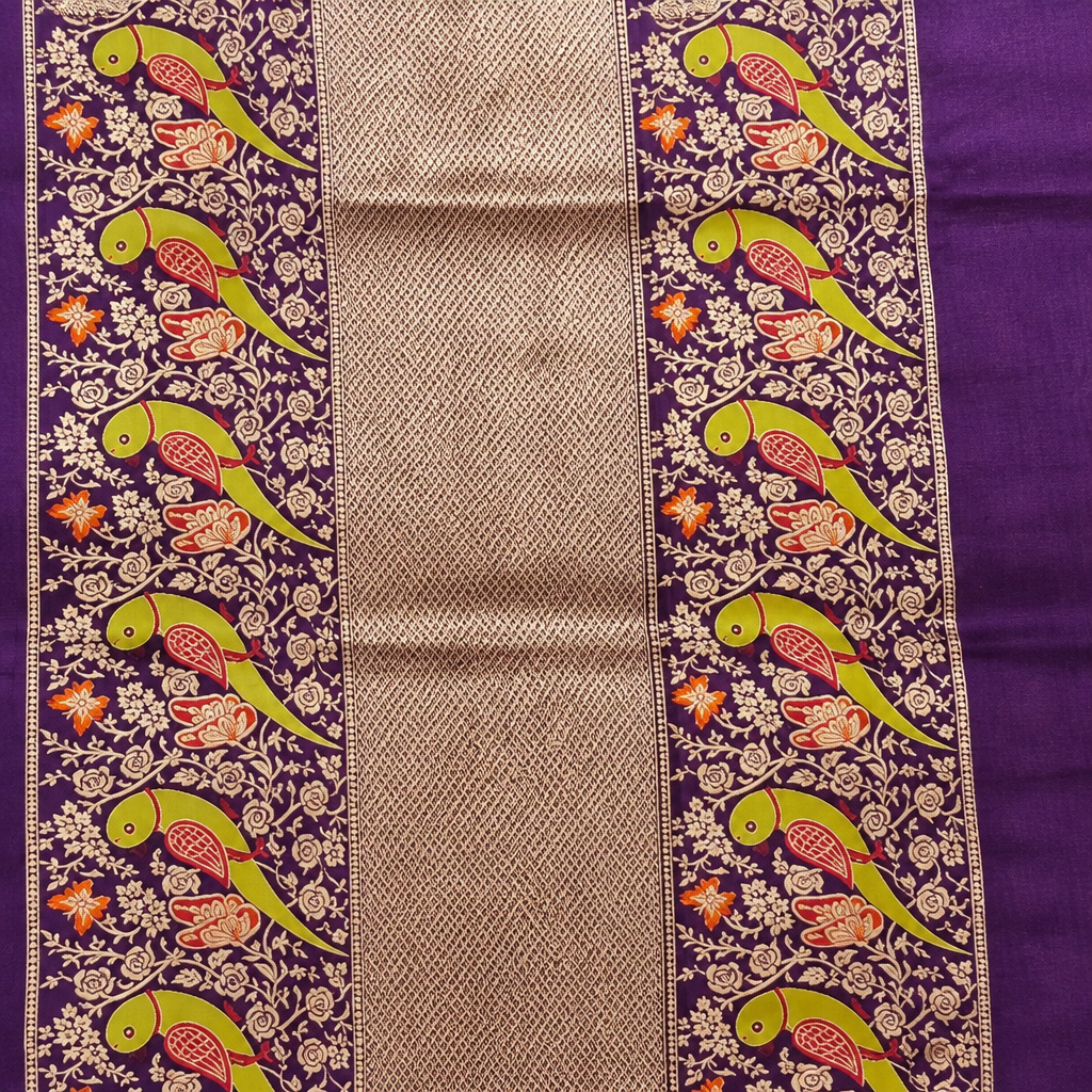 Preview of the bird panels and pallu