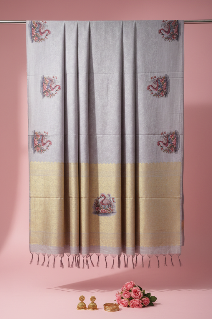 Professional saree photography with original display