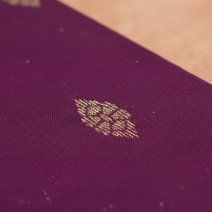 KUBERAN PURPLE PURE SILK DANCE SAREE