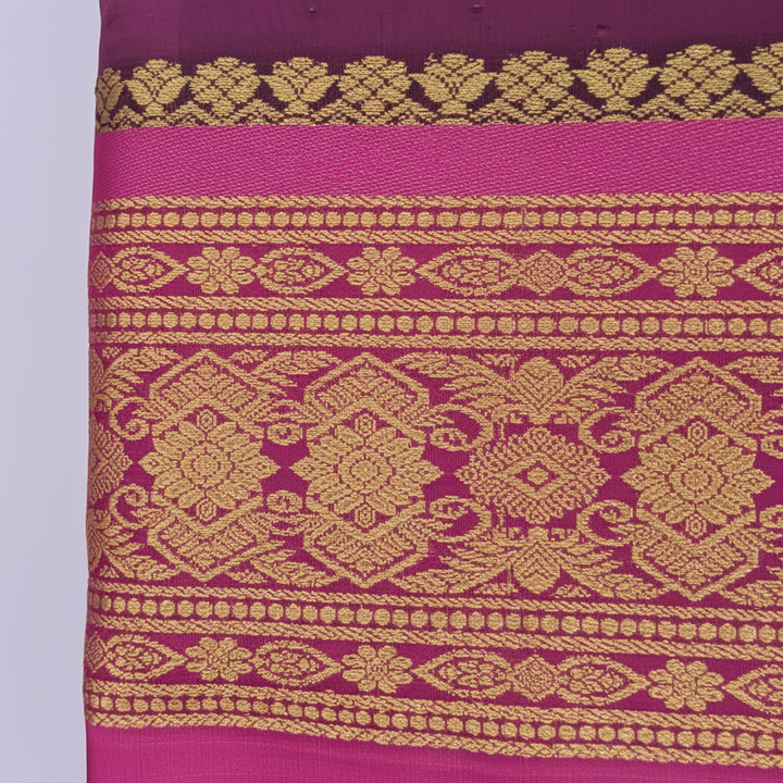 KUBERAN PURPLE PURE SILK DANCE SAREE