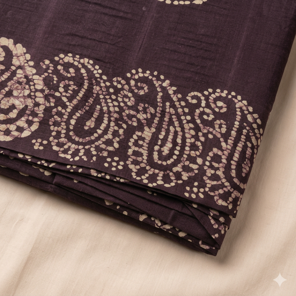 KUBERAN PURPLE COTTON DANCE SAREE