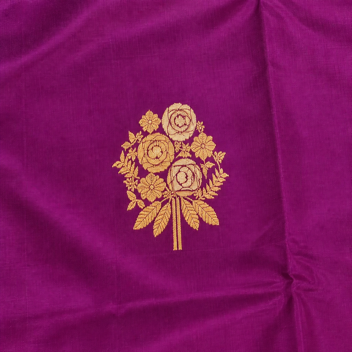 KUBERAN PURPLE PURE BANARASI SAREE