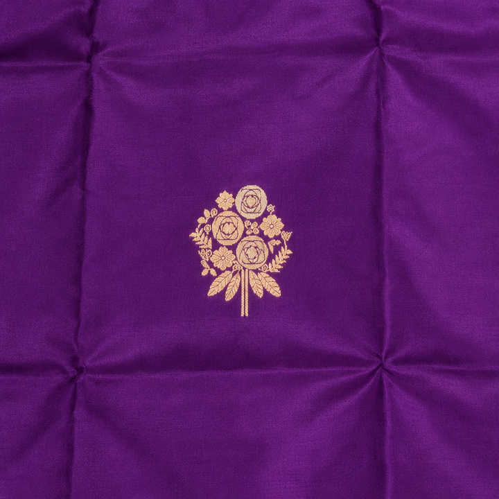 KUBERAN PURPLE PURE BANARASI SAREE
