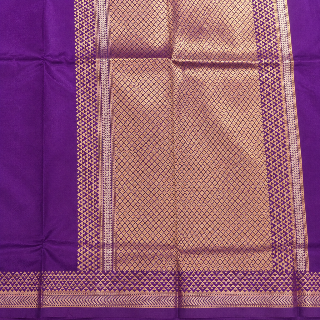 KUBERAN PURPLE PURE BANARASI SAREE