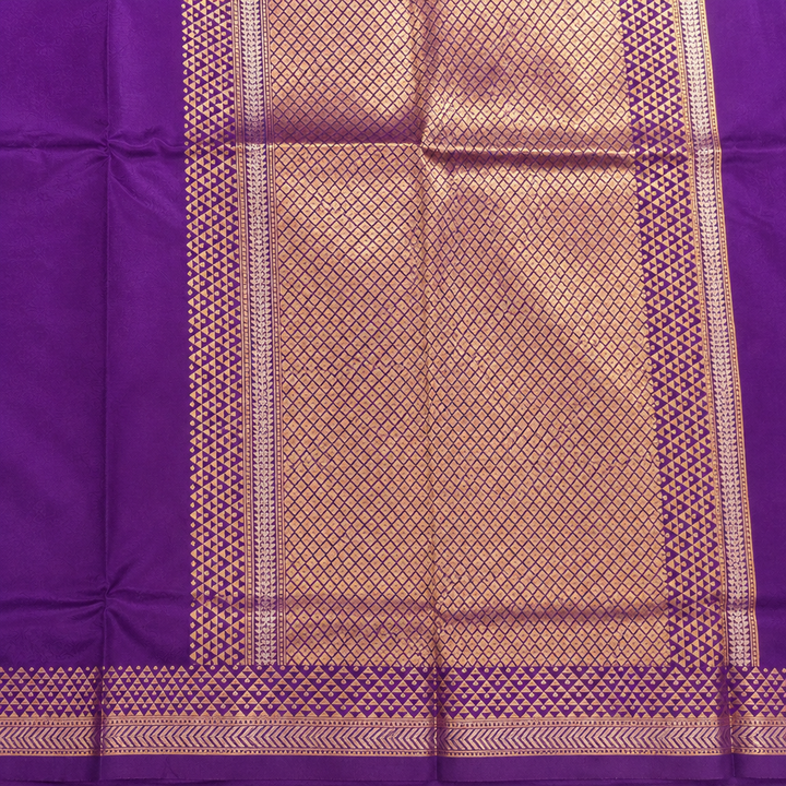 KUBERAN PURPLE PURE BANARASI SAREE