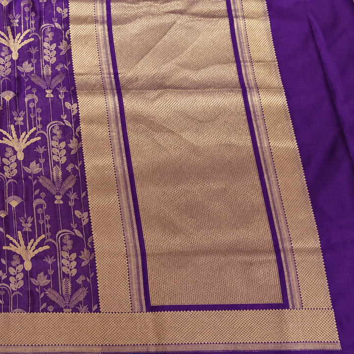 Purple saree woven-panel preview