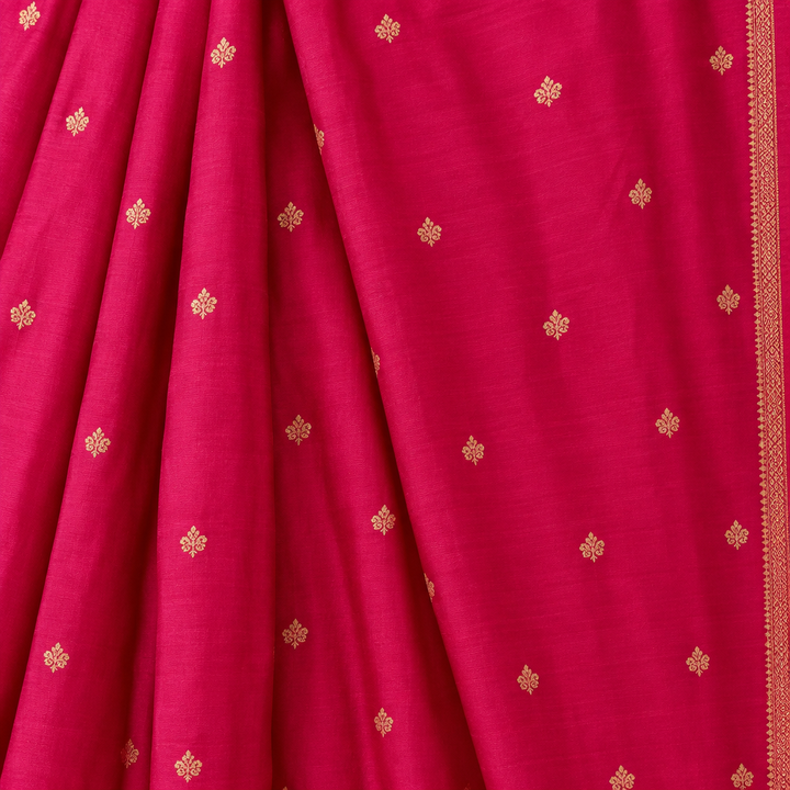 KUBERAN RANI PINK PURE MASHRU CHIFFON SAREE