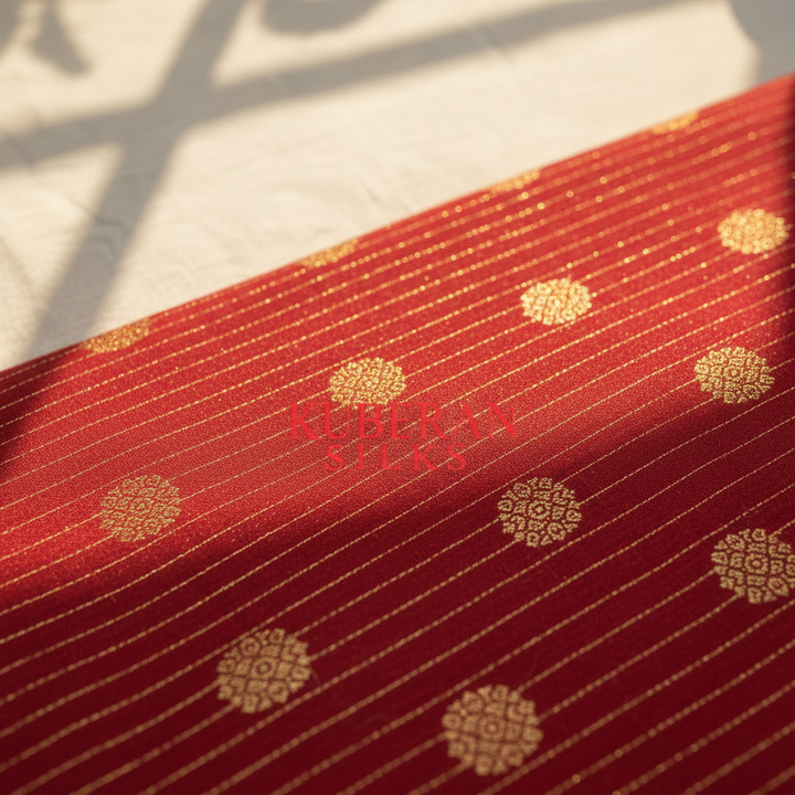 Kuberan Red Mysore Silk Saree