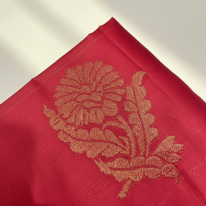 KUBERAN PEACH PINK PURE SOFT SILK SAREE