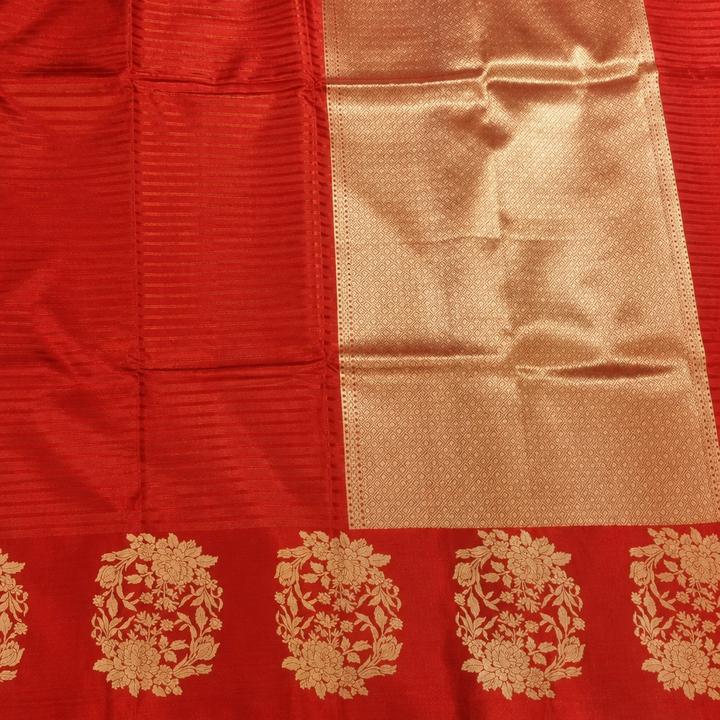 KUBERAN RED PURE BANARASI SAREE