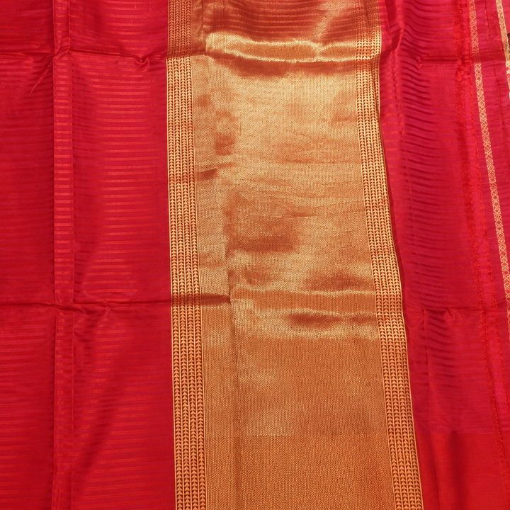 KUBERAN RED PURE BANARASI SAREE