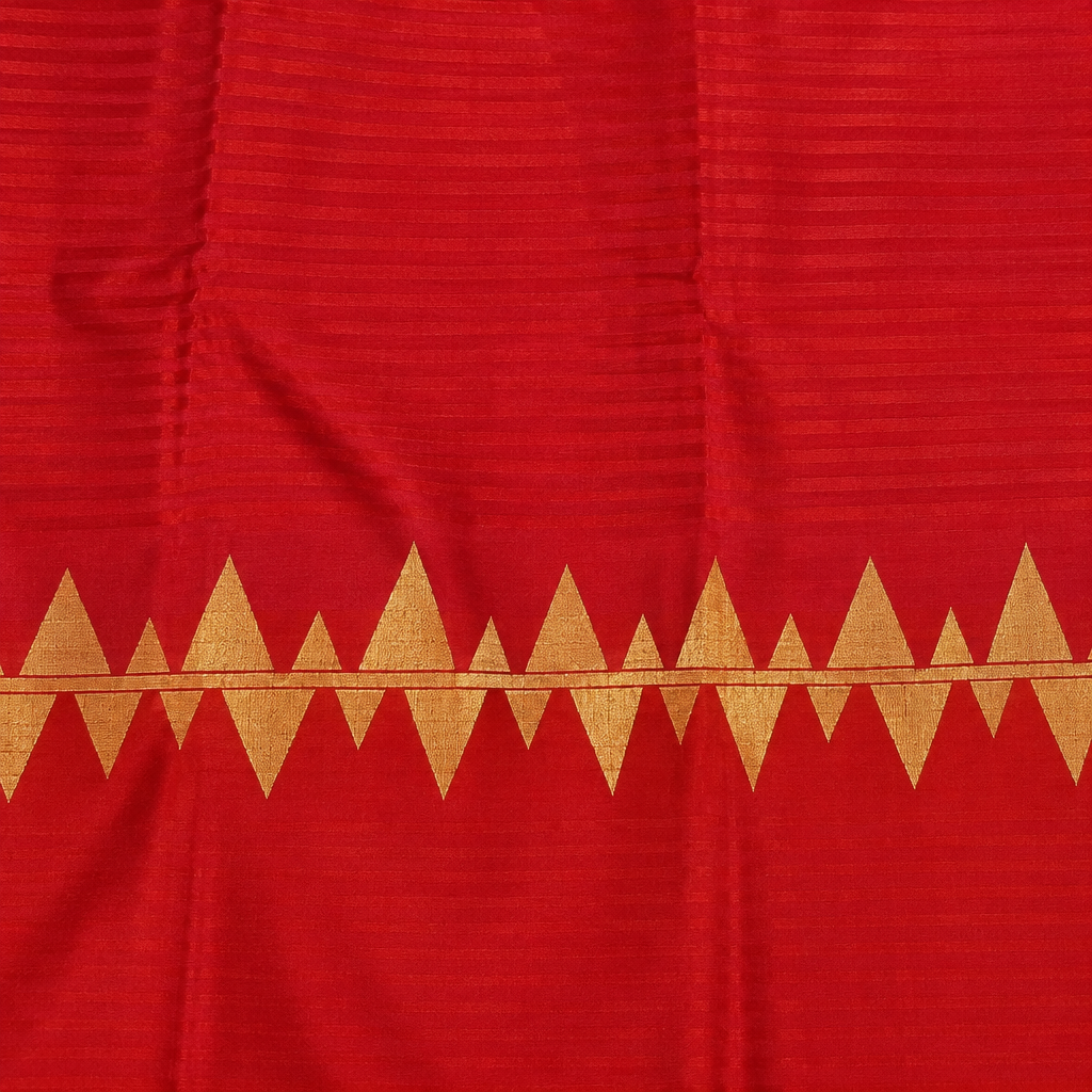 KUBERAN RED PURE BANARASI SAREE