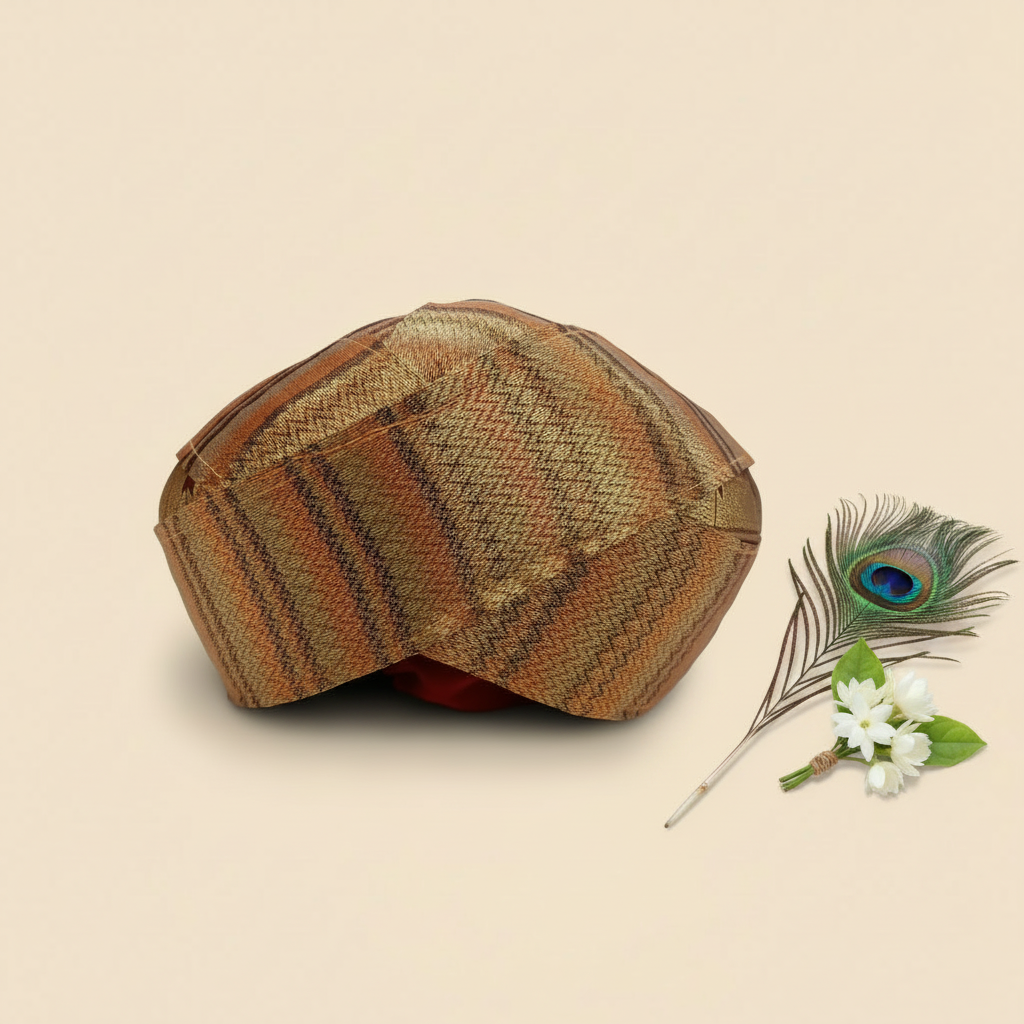 Kuberan Copper Gold Chevron Mysore Peta