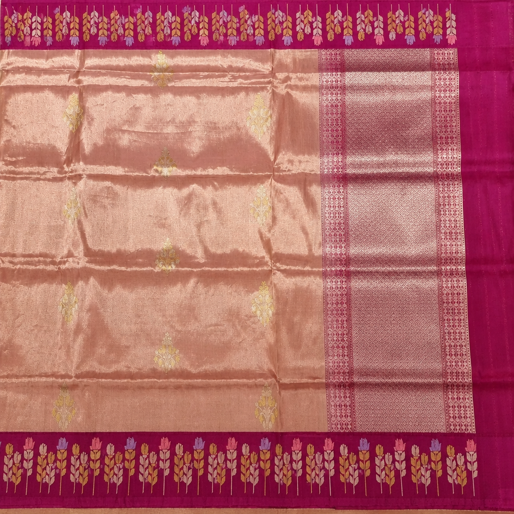 Rose-gold saree body detail preview