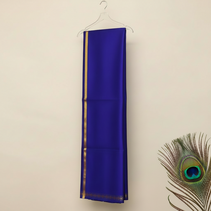 Kuberan Royal Blue Silk Shalya