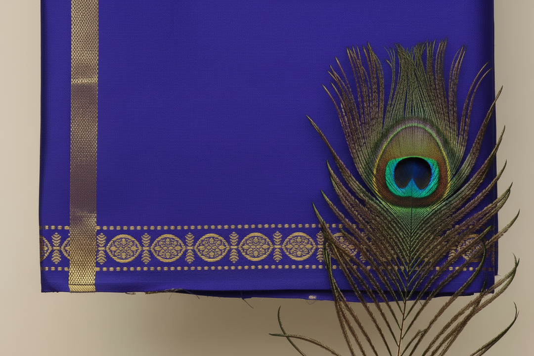 Kuberan Royal Blue Silk Shalya