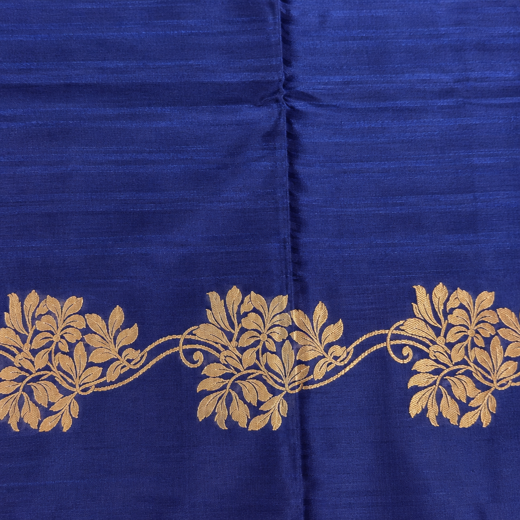 KUBERAN ROYAL BLUE PURE BANARASI SAREE
