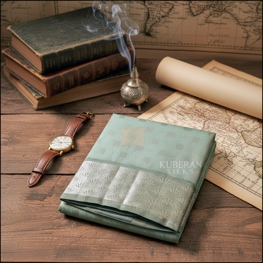 Sage green Kanchipuram saree 2000x2000