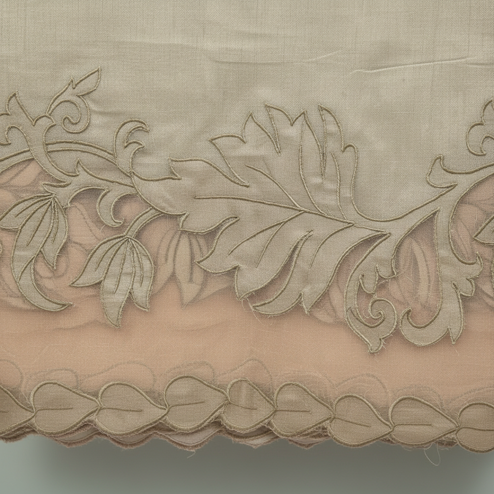 Sage Green Silk Saree – Border Close-Up