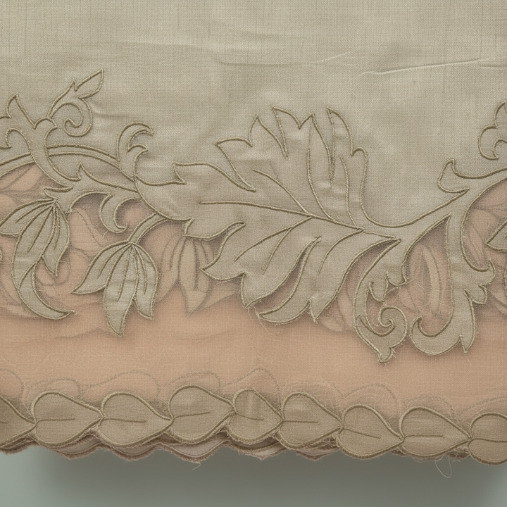 Sage Green Silk Saree – Border Close-Up