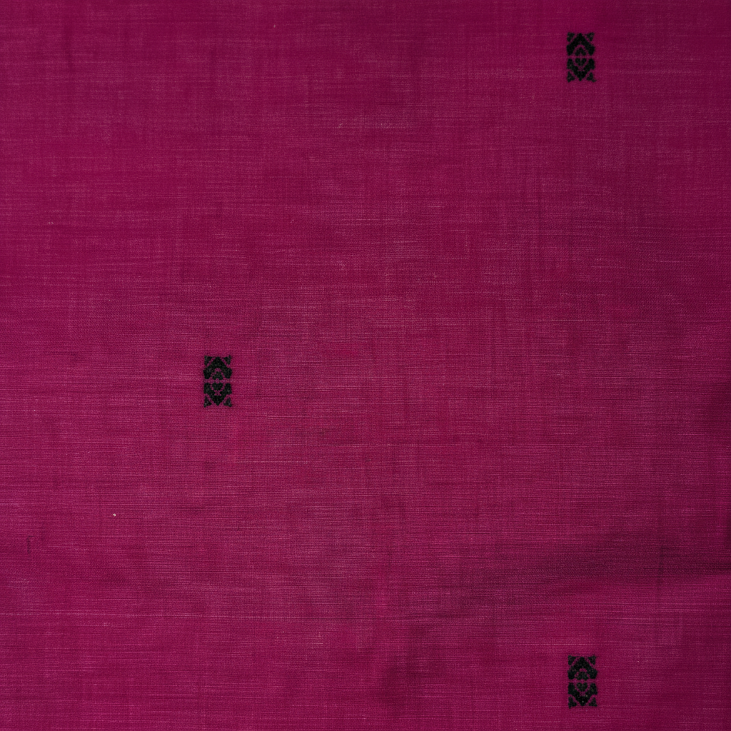 KUBERAN DARK PINK COTTON SAREE