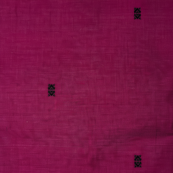 KUBERAN DARK PINK COTTON SAREE
