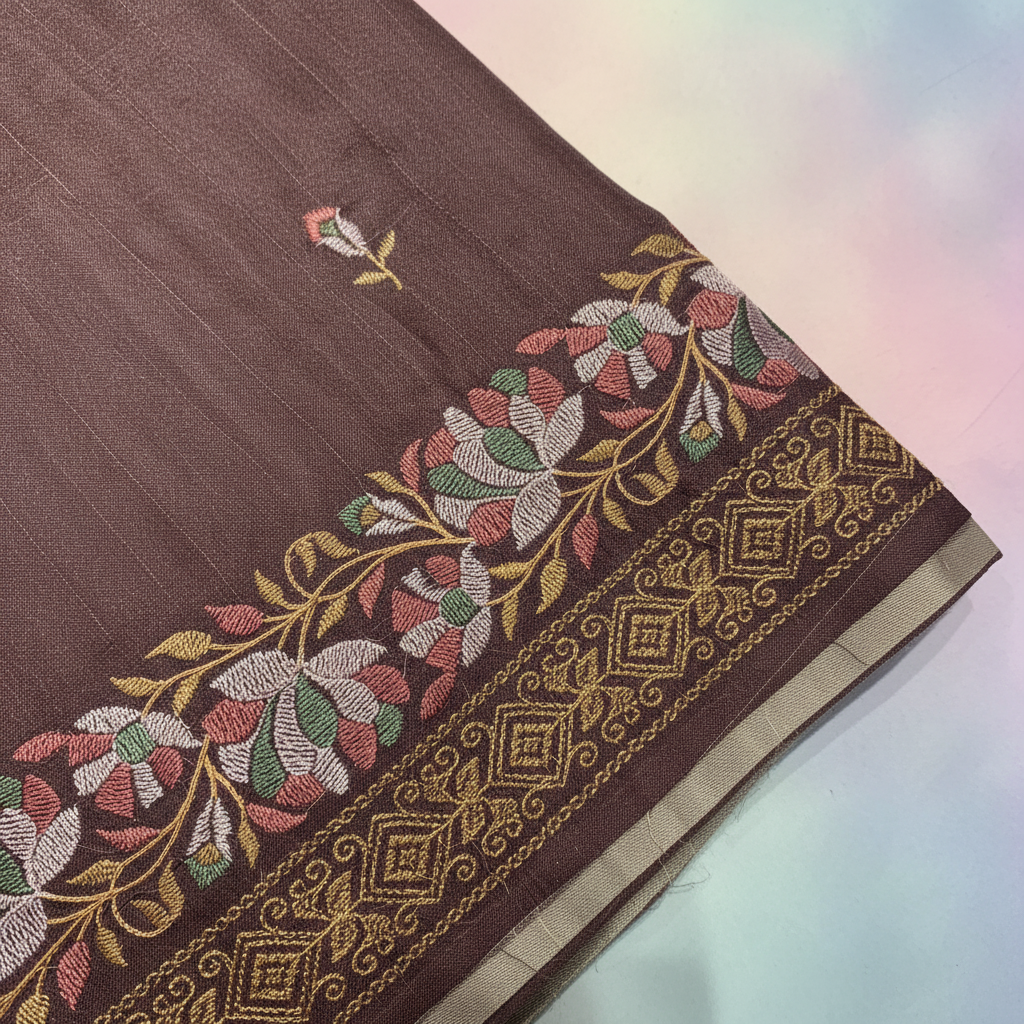 KUBERAN PURPLE SEMI TUSSAR SILK SAREE