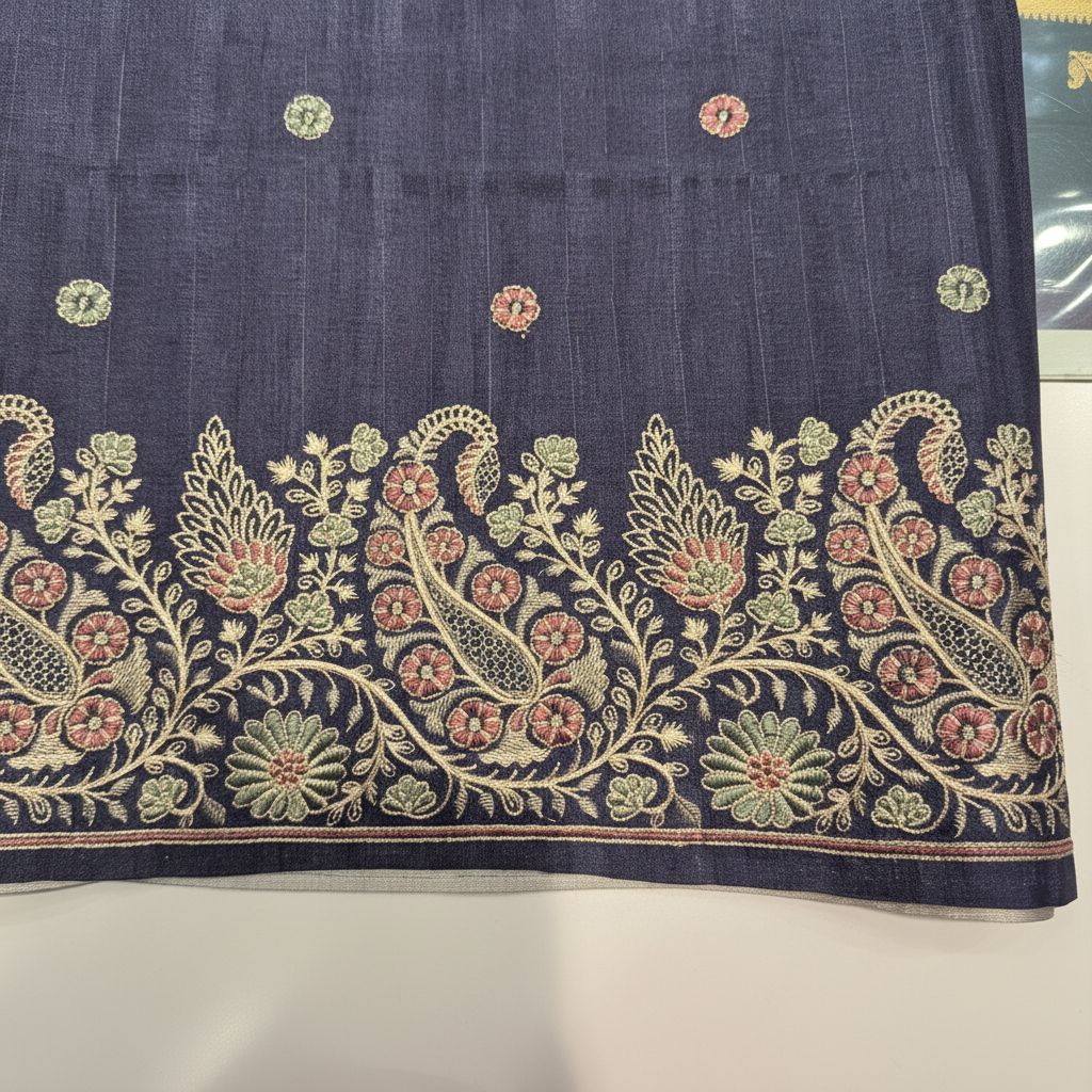 KUBERAN PURPLE SEMI TUSSAR SILK SAREE